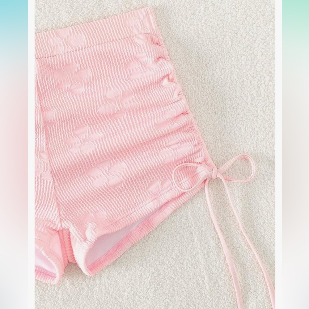 Pink Triangle Bikini Shorts Set - Picture 6 of 8